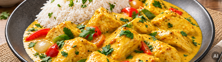 Gelbes Curry – Pfannengerichte – Pizzaboy Essen